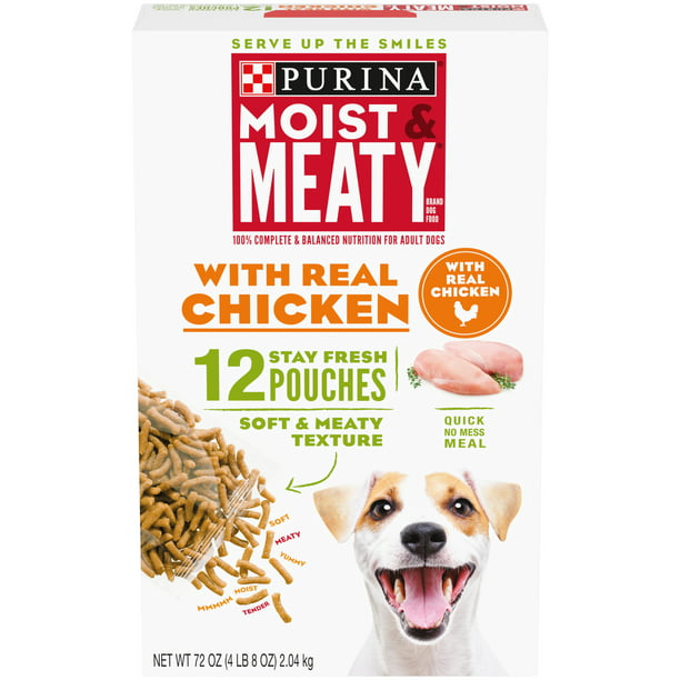 091d4f3b-eaaa-4419-a942-e1c0d5019bd7.78c1100e6da023f0afa0e8979b3faff8-1.jpeg Purina Moist & Meaty Real Chicken Fresh Dog Food, 72 oz Box - Image 1
