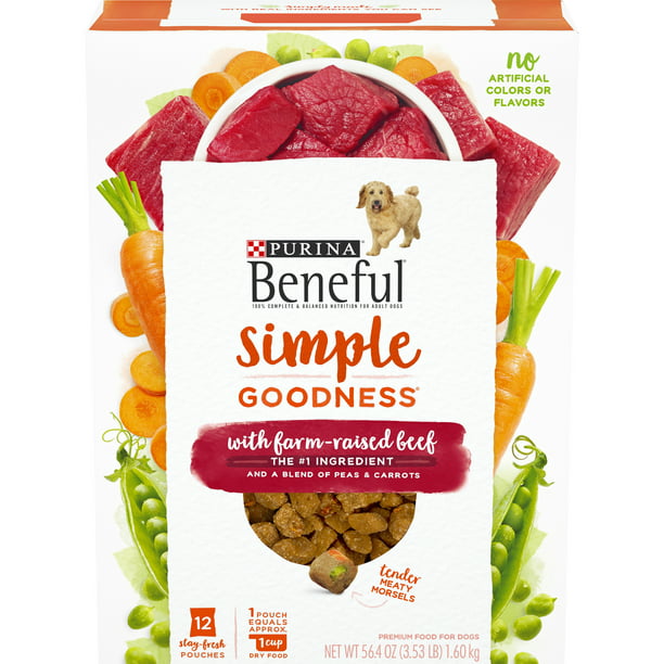 2958f21f-e61f-4964-8e87-6873568e3cd2.f8553fcea532becc4377e9a25b49e5fe-1.jpeg Purina Beneful Simple Goodness Dry Dog Food Farm Raised Beef - Image 1