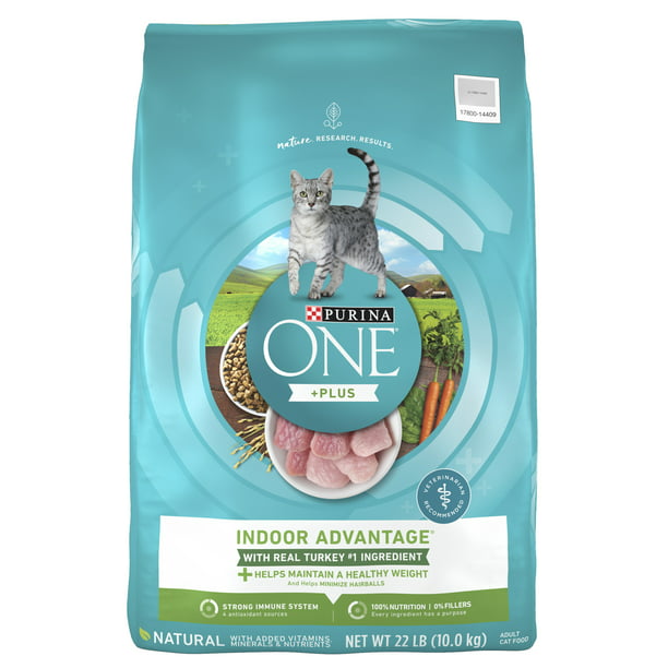 4c8095e4-55b5-406d-bcf8-037c62003269.80866396deaddfdde13390587dc3424c.jpeg Purina One +Plus Indoor Advantage Dry Cat Food Turkey, 22 lb Bag - Image 1