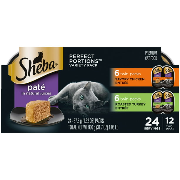 8120bf83-63a1-4e14-bbe8-3b8a1c3011fc.c022852ae89397056cbd1d8d17b4fdcc.jpeg Sheba Wet Cat Food for Adult Cat Pate Variety Pack, Savory Chicken - Image 1