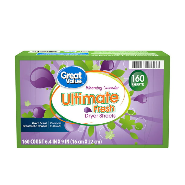 a679f908-1420-4ae6-998d-fec36c6c010b.ba875d0ec048457ca4eb2436ed1a3caa-1.jpeg Great Value Ultimate Fresh Fabric Softener Dryer Sheets - Image 1