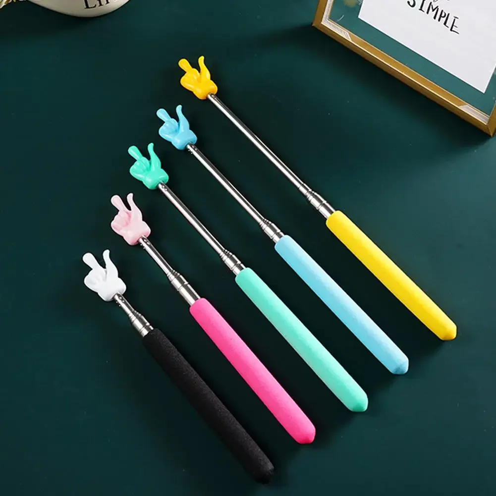 kf-S97576f9e04304d75bbf9a6050e6e9b75f 1-3PCS Finger Reading Guide Preschool Teaching Tools Retractable Sticks Educational Learning Toys For Class Whiteboard Pointer - Image 1