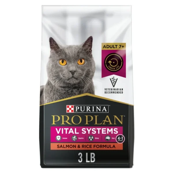 Vital Systems Dry Cat Food Salmon Rice 3 lb Bag