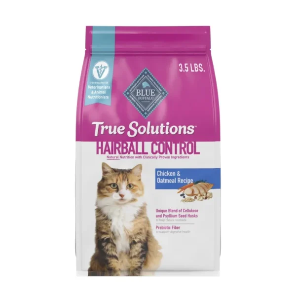 True Solutions Adult Hairball Control Formula Dry Cat Food Chicken 3.5 lbs.
