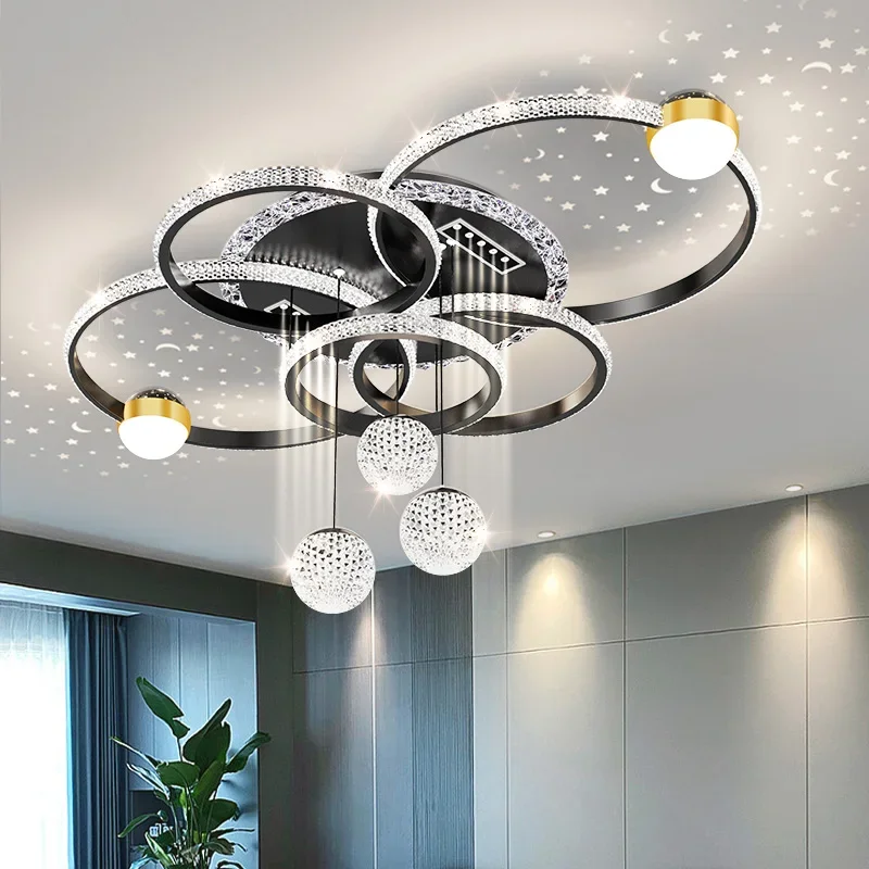 kf-S2443fd1bea7145c99ce2f56b87f52c67o.webp Modern LED Ceiling Light for Living Room Decor Pendant Light Interior Decoration Ceiling Luxury Chandelier Restaurant Lamp Villa - Image 1