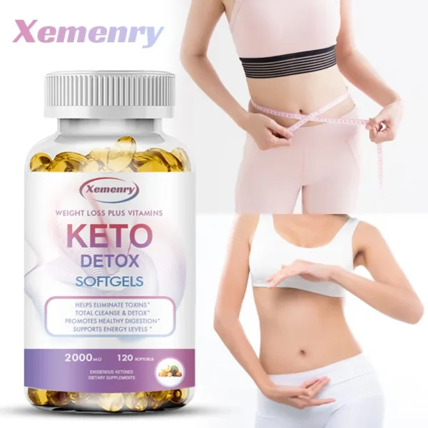 Keto Capsules - Promote Weight Management, Improve Metabolism, Support Body Cleansing and Detoxification