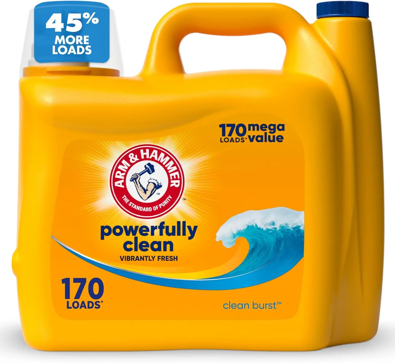 kf-S5503960b538d46f9a4ddde56543d10bfs.webp Fresh Burst Liquid Laundry Detergent, 170 fl oz for 170 Loads, HE Compatible Cleaner - Image 1