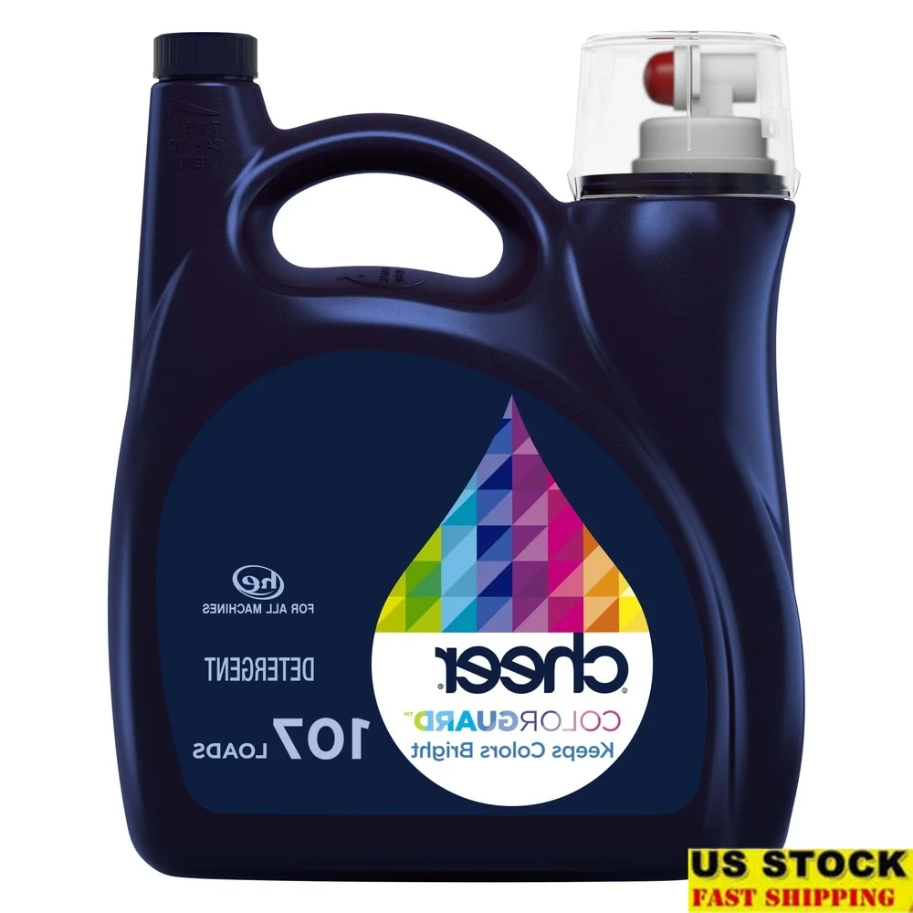 kf-S67881fe6a1fc4e288ff1636fea14a972C.webp Liquid Laundry Detergent HE Compatible 154 fl oz Color Protection Fresh Clean Scent Fights Fading Pilling 107 Loads All Machines - Image 1