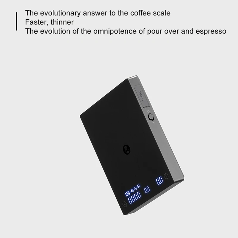 kf-S72ea20d276e4478da0e3fccd9340fc8eP.webp TIMEMORE Scale Black Mirror Mini Pour over Espresso Scale With Brewing Flow Rate and Heat Insulation Pad Electronic Coffee Scale - Image 1