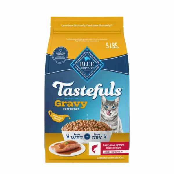 Tastefuls Irresistible Gravy Indoor Adult Dry Cat Food Salmon 5lb Bag