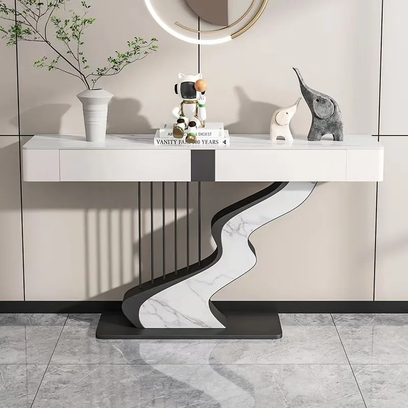 kf-Sb84313a4a87c499b8ee37ec8a50d8ea89.webp Design Console Table Modern Decor Entryways Table Luxury Beauty Nordic Furniture Entrance Console Living Room Furniture - Image 1
