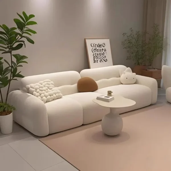 Nordic Cloud Living Room Sofas Pouf Couch Puffs Futon Armchair Waiting Living Room Sofas Universal Sillon Cama Room Decorations