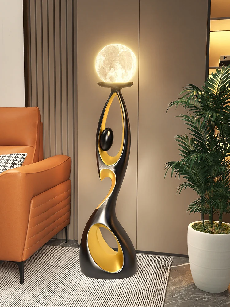 kf-Se278296be10f476eaf45a37e2be0ca9dR.webp Home Art Decor,Light Luxury, Creative Living Room, TV Cabinet, Floor Decorative, Resin Abstract Sculpture, Housewarming Gift - Image 1
